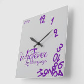 、私とにかく遅いものは何でも- #660198 スクエア壁時計 (傾斜)