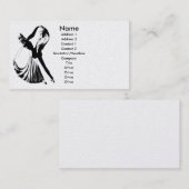 私とのダンスプロフィールカードテンプレート 名刺 (正面/裏面)