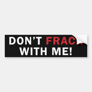 私とのFRACKは! -バンパーステッカー(黒) バンパーステッカー