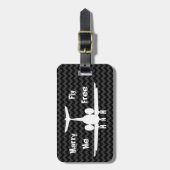 私とはえの自由な木炭シェブロンの荷物のラベル結婚して下さい ラゲッジタグ (正面縦)