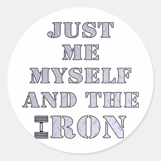 私とアイアンウェイトリフティング ラウンドシール (正面)