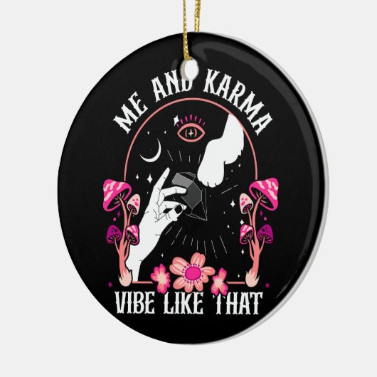 私とカルマヴィベは夜中のGrに会う セラミックオーナメント (左)