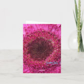 私とカードピンクのガーベラ結婚します カード (裏面)