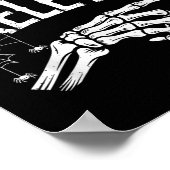 私とスケルトンの面白いハロウィンコスチューム ポスター (角)