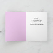 私とチョコレート、どっち？ - 面白いロマンチックカード - チョコレート カード (内部)