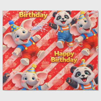 私とデイヴ、誕生日おめでとう プレミアムラッピングペーパー ラッピングペーパー
