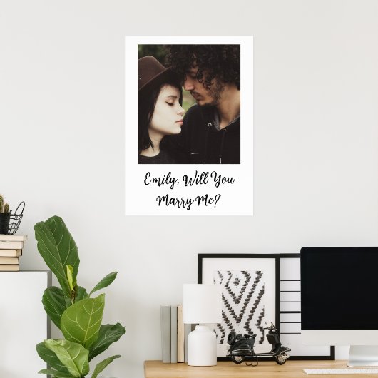 私とパーソナライズされた結婚してくれないか ポスター (ホームオフィス)
