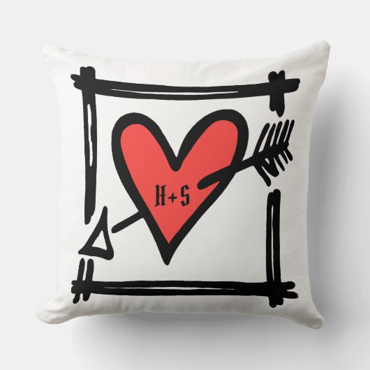 私とパーソナライズされた結婚してくれる？提案クッション クッション (正面)