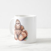私とビッグフット コーヒーマグカップ (正面左)