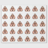 私とビッグフット ラッピングペーパー (フラット)