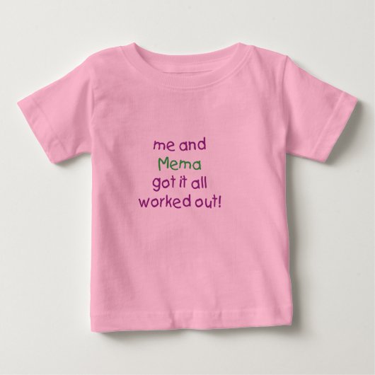 私とメマ ベビーTシャツ (正面)
