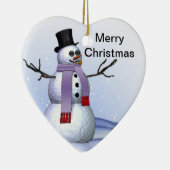 私とメリークリスマスのオーナメント結婚します セラミックオーナメント (右)