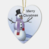 私とメリークリスマスのオーナメント結婚します セラミックオーナメント (左)