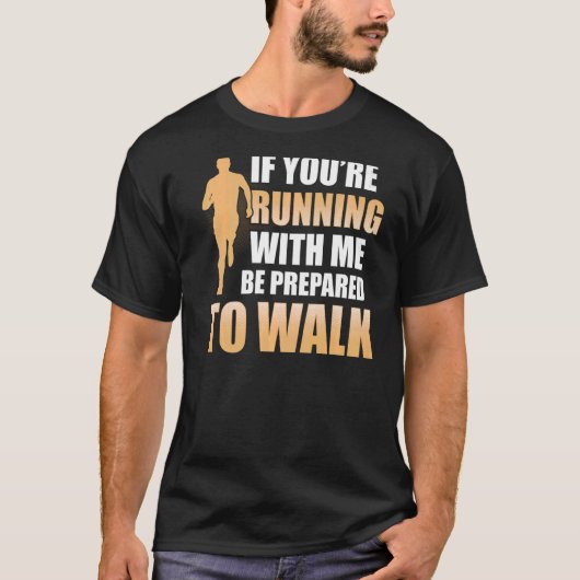 私とランニング一緒にジムを歩く準備をする Tシャツ (正面)