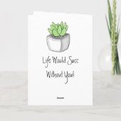 私と一緒で大丈夫 | ロマンチック カード (裏面)