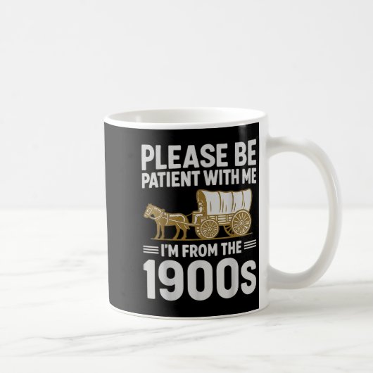 私と一緒にいてください 1900年代のものなのでゆっくりしていてください ギフト コーヒーマグカップ (右)