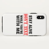 私と一緒にいる時は生きてろ。メッセージを送るな Case-Mate iPhoneケース (裏面(横))