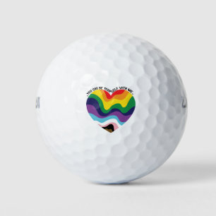 私と一緒にいればありのままの自分でいられる LGBT トランスジェンダー ゲイ ゴルフボール