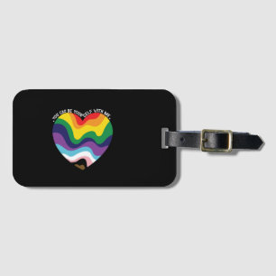 私と一緒にいればありのままの自分でいられる LGBT トランスジェンダー ゲイ ラゲッジタグ