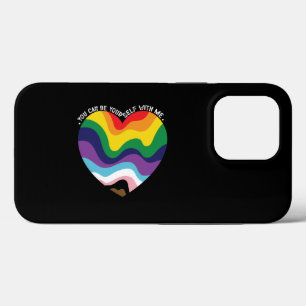 私と一緒にいれば自分らしくいられる LGBT トランスジェンダー ゲイ iPhone 13 PROケース