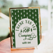 私と一緒にキャンプをしてくれてありがとうハッピーキャンパー ポスター