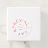 私と一緒にスキー後のパーティー ピンクの花嫁の最後の夜の会  フェイバータグ (インサイチュ)