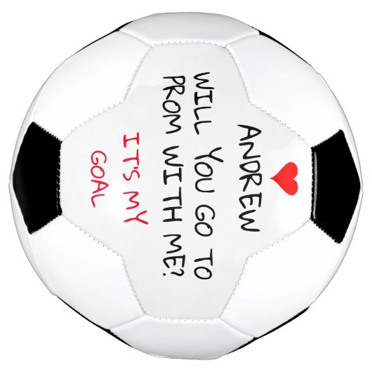 私と一緒にプロムに行きまパーソナライズされたせんか サッカーボール (回転)