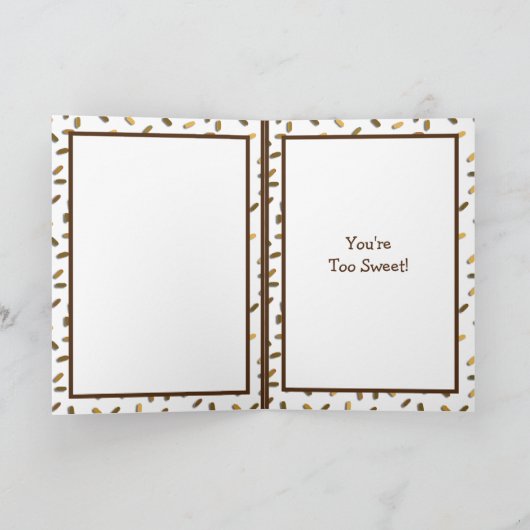 私と一緒にプ感謝していディングするために、プリンのプリン カード (内部)