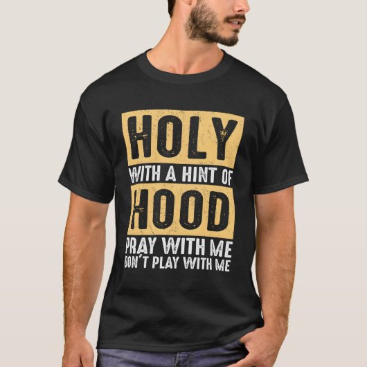 私と一緒にホッ祈ドホッドで神聖で遊す。 Tシャツ (正面)