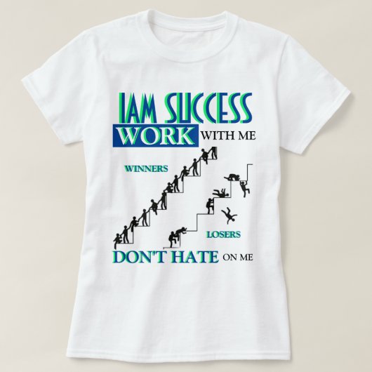 私と一緒に働く Tシャツ (デザイン正面)