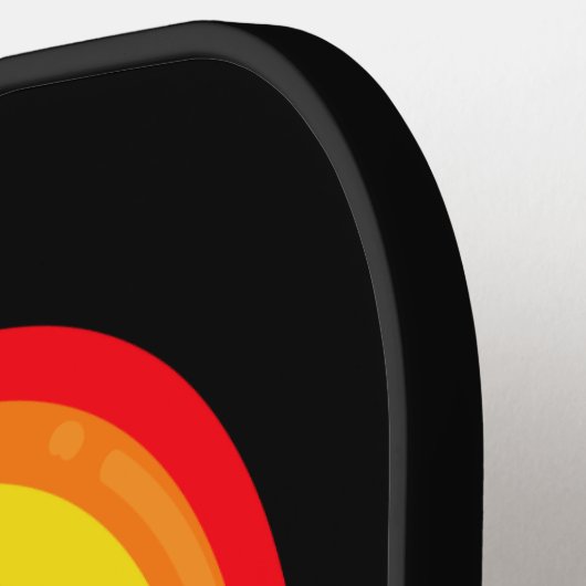 私と一緒に安全Lgbtqプライド月虹 ピックルボールラケット (左詳細)