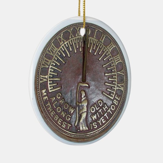 私と一緒に年を取る最高のことはまだ セラミックオーナメント (右)