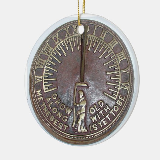 私と一緒に年を取る最高のことはまだ セラミックオーナメント (左)