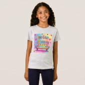 "私と一緒に座っていいよ" ガールズ キンドネス Tシャツ (正面フル)