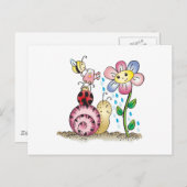 私と一緒に成長!グランディット・アヴェック・モイ! ポストカード (正面/裏面)