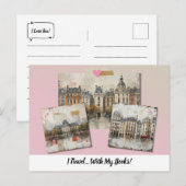 私と一緒に本を旅しよう! ポストカード (正面/裏面)