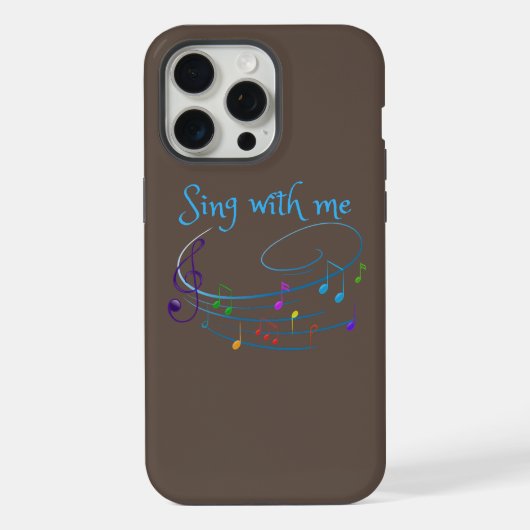 私と一緒に歌ってください iPhoneケース (裏面)