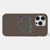 私と一緒に歌ってください iPhoneケース (裏面横)