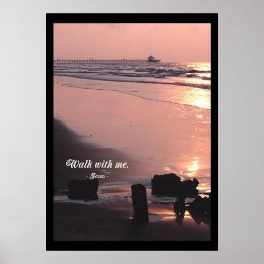 私と一緒に歩く。ポスタープリント ポスター (正面)