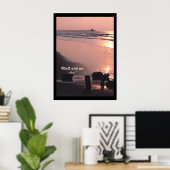 私と一緒に歩く。ポスタープリント ポスター (ホームオフィス)