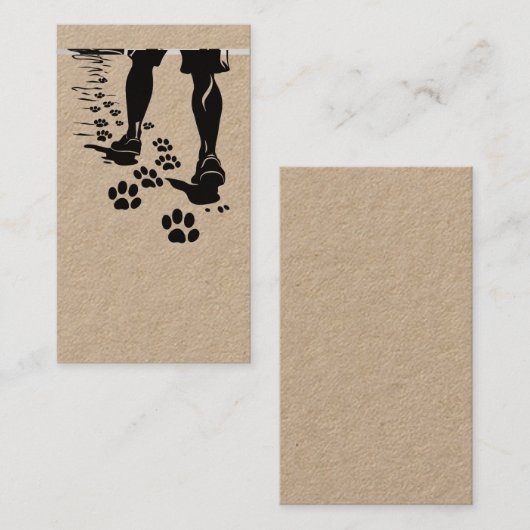 私と一緒に歩く 名刺 (正面/裏面)