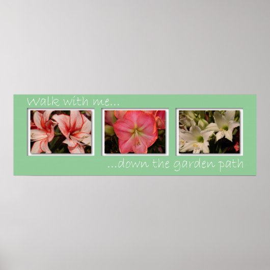 私と一緒に歩く…庭の道を下る ポスター (正面)