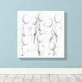 私と一緒に歩来く キャンバスプリント (インサイチュ (ウッドフロア))