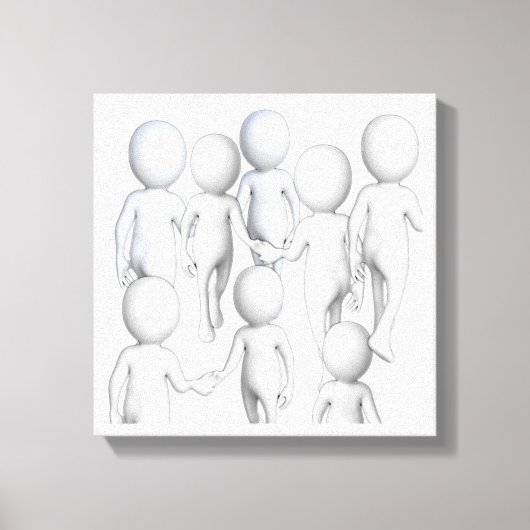 私と一緒に歩来く キャンバスプリント (正面)