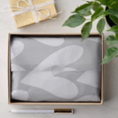 私と一緒に歳になる灰色の白いハートの結婚愛 薄葉紙 (ギフト)