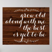 私と一緒に歳を取る最高のことはまだ引用文ではない ポスター (正面)