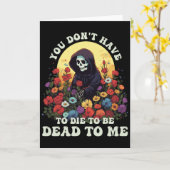 私と一緒に死ぬ必要はない 私にとって死んだ人だってスケルトンハ カード (黄色い花)