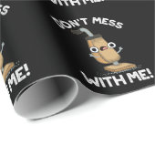 私と一緒に汚さないで掃除機Pun Dark BG ラッピングペーパー (ロールコーナー)