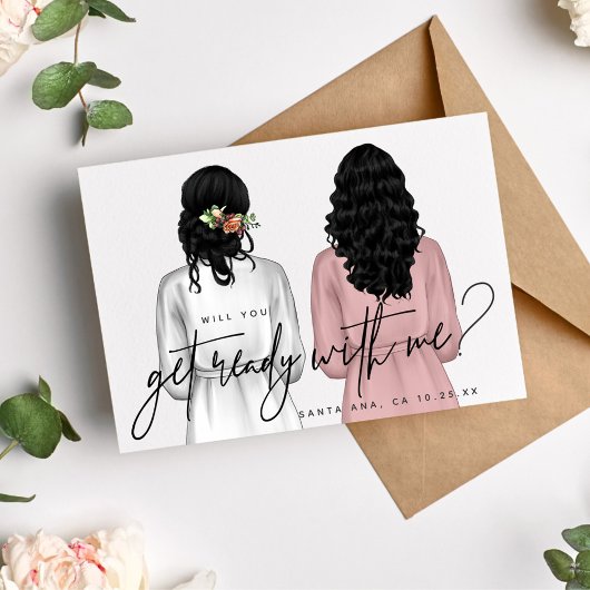 私と一緒に準備しよう?ローブのカード 招待状