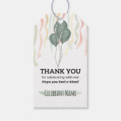 私と一緒に祝ありがとうメッセージカード ギフトタグ (正面)